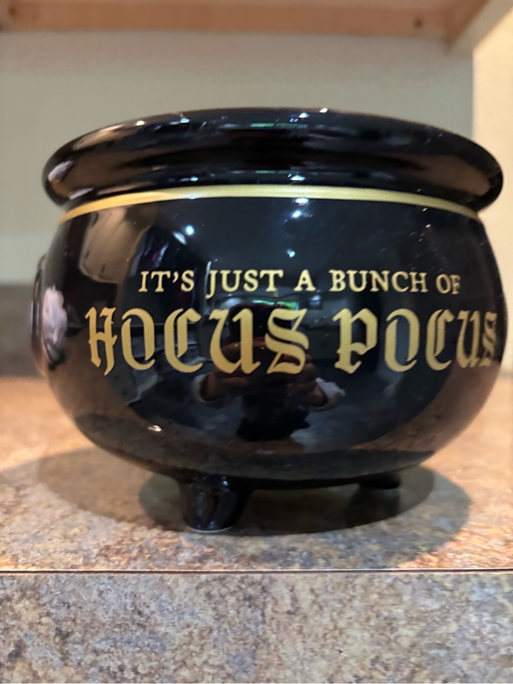 'Hocus Pocus' Cauldron bowl Halloween home decor
